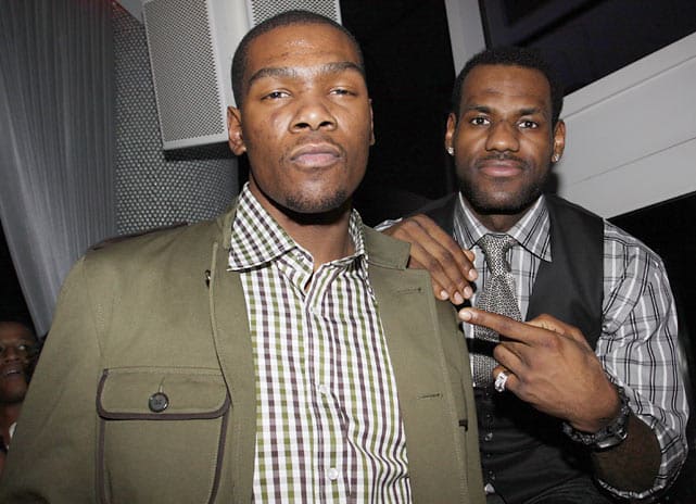 Kevin Durant and Lebron James